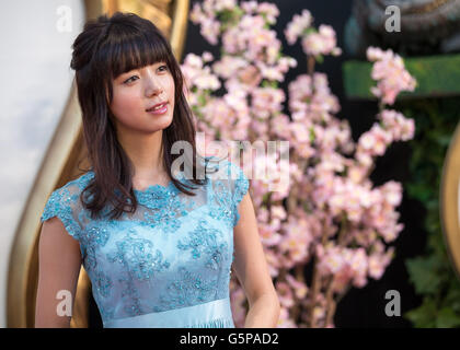 Tokyo, Japan. 21st June, 2016. Japanese model Elaiza Ikeda attends the Japan premiere for the film Alice Through the Looking Glass on June 21, 2016 in Tokyo, Japan. Australian actress Mia Wasikowska, American producer Suzanne Todd and British director James Bobin were in town to promote their sequel to Alice in Wonderland (2010) in Japan. The film is released in Japanese theaters on July 1. Credit:  AFLO/Alamy Live News Stock Photo