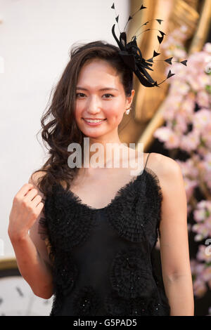 Tokyo, Japan. 21st June, 2016. Japanese model Kotoko Yamaga attends the Japan premiere for the film Alice Through the Looking Glass on June 21, 2016 in Tokyo, Japan. Australian actress Mia Wasikowska, American producer Suzanne Todd and British director James Bobin were in town to promote their sequel to Alice in Wonderland (2010) in Japan. The film is released in Japanese theaters on July 1. Credit:  AFLO/Alamy Live News Stock Photo