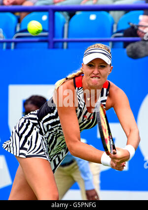 Kristina Mladenovic (France) playing at the Aegon International, Eastbourne, 2016 Stock Photo