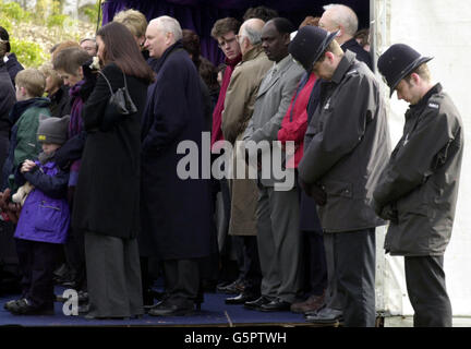 Families and police remember victims of the Selby rail crash, to mark the first anniversary of the tragedy in which ten people lost their lives. Earlier today survivors and relatives of the victims met at the scene of the disaster for an act of remembrance. * Around 25 people gathered at the Great Heck site in North Yorkshire at 6.15am - the exact time when the disaster occurred on February 28 last year. Stock Photo