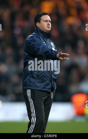 Soccer - FA Cup - Third Round - Mansfield Town v Liverpool - One Call Stadium. Mansfield Town manager Paul Cox Stock Photo