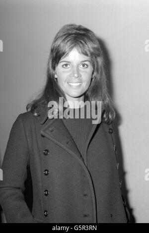 Entertainment - Claudine Longet - London. French-born actress-singer, Claudine Longet, wife of American singer, Andy Williams, in London. Stock Photo