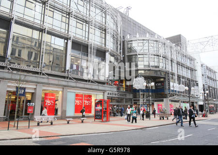 High Street stock - Belfast Stock Photo