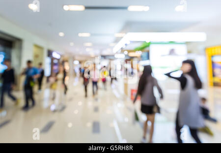 Bokeh Shopping Mall Background Stock Photo