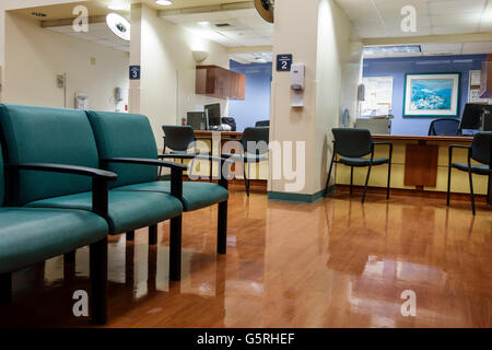 Waiting Area In The Emergency Room A Seating Group In Front