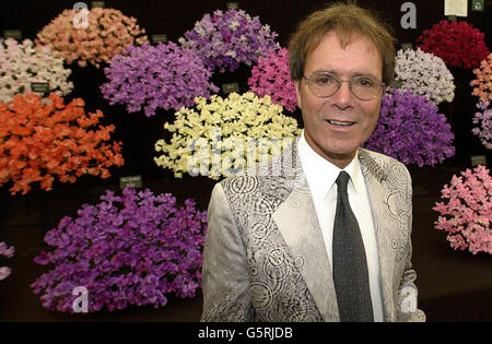 14th OCTOBER:On this day in 1940 Sir Cliff Richard was born. Sir Cliff Richard at Chelsea Flower Show, London. Stock Photo