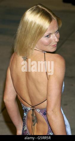 Singer Geri Halliwell arriving at the Vanity Fair post Oscars party held at the Morton's restaurant in Los Angeles. Stock Photo