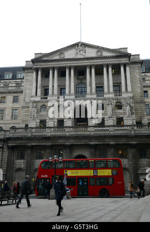 Bank of England. General view of the Bank of England in the City of London. Stock Photo