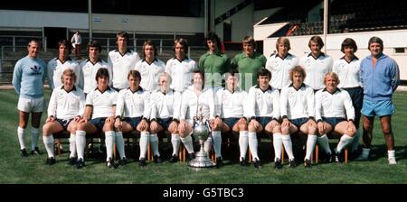 Derby County Football Club's first team squad for the 1975/76 season. Stock Photo