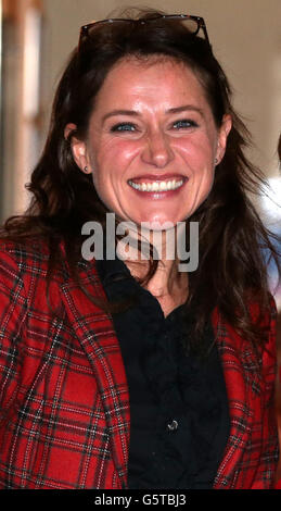 Sidse Babett Knudsen, the star of Danish hit drama Borgen, at the Filmhouse in Edinburgh, ahead of a screening of the series two finale and a question and answer session with fans. Stock Photo