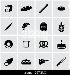 Vector black bakery icon set Stock Vector Image & Art - Alamy