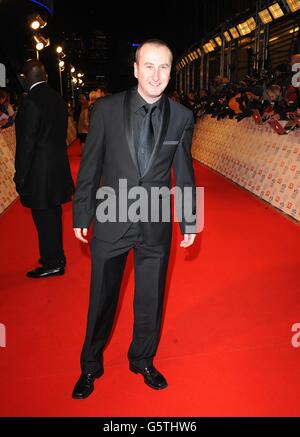 Andrew Whyment arriving for the 2013 National Television Awards at the O2 Arena, London. Stock Photo