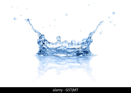splash water isolated on a white background Stock Photo
