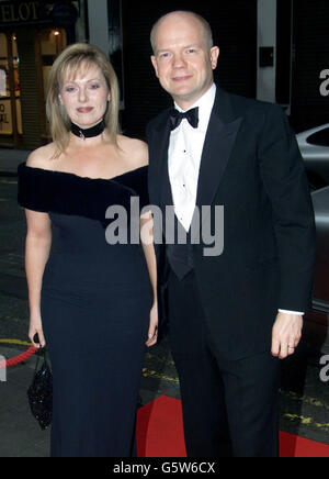 William and Ffion Hague arriving at Quaglinos in London for a sports dinner in aid of Action on Addiction. Stock Photo