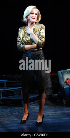 Lyn Paul who plays Josie in Taboo during a photocall for the cast change of the musical 'Taboo', at The Venue in Leicester Square, London. Stock Photo