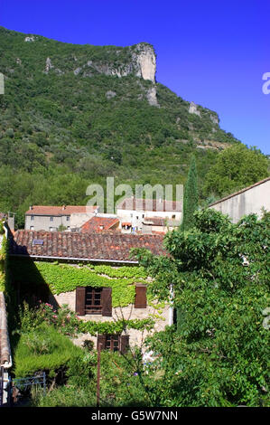 Village in the heart of the French Cevennes national park in full ...