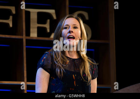 Andrea Wulf, writer, journalist, historian. Author of “Founding Gardeners” and 'The Invention of Nature'  The Hay Festival of Literature and the Arts, Hay on Wye, Powys, Wales UK, Sunday June 05 2016 Stock Photo