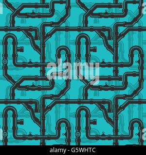 Water Piping Seamless pattern Stock Vector