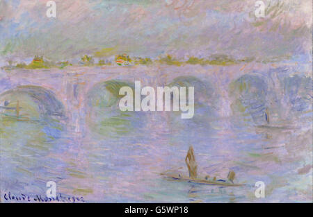 Claude Monet - Waterloo Bridge in London - Stock Photo