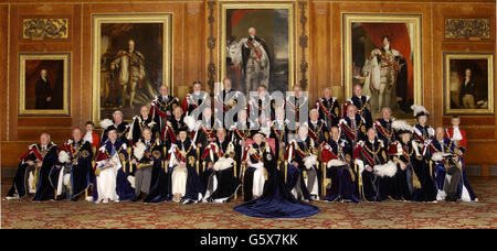 Order of the Garter ceremony Stock Photo