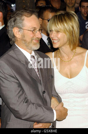 Kate Capshaw and her husband Steven Spielberg attend the premiere of