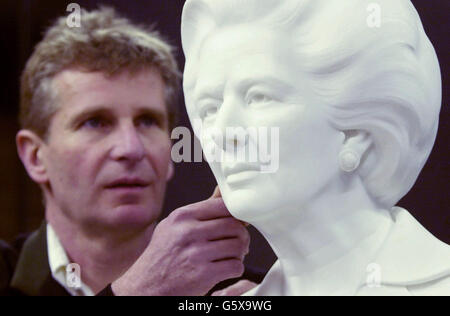 Margaret Thatcher Sculpture Stock Photo