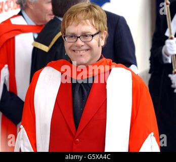 Elton John - Honorary Doctorate Stock Photo