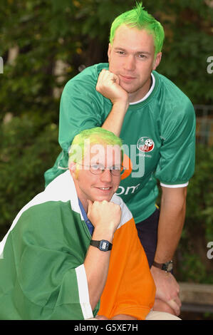 World Cup Irish Fans Stock Photo