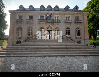 Chateau de Bernaville in Normandy, France Stock Photo