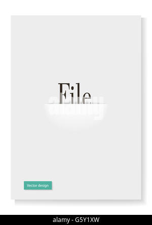 Printing design of the booklet, page. Stock Photo