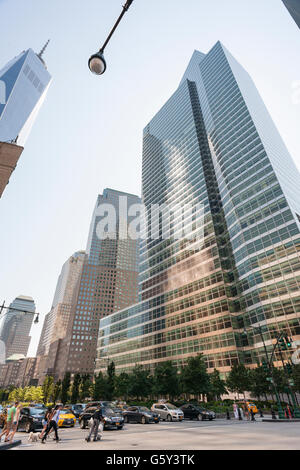 Goldman Sachs headquarters on West Street in New York is seen Stock ...