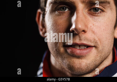 Sport - Short Track Speed Skating Media Day - National Ice Centre. Great Britain's Jon Eley during the Short Track Speed Skating media day at the National Ice Centre, Nottingham. Stock Photo