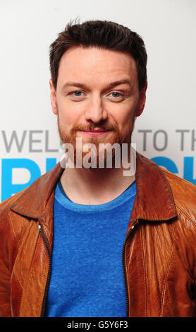 James McAvoy attending the gala screening of Welcome To The Punch at the Vue West End, London. PRESS ASSOCIATION Photo. Picture date: Tuesday March 5, 2013. Photo credit should read: Ian West/PA Wire Stock Photo