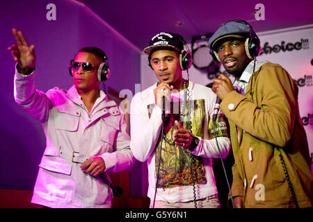 So Solid Crew perform at Choice FM - London Stock Photo