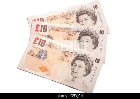 A close-up photograph of Sterling currency Stock Photo