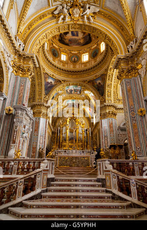 Basilica Cathedral at Monte Cassino Abbey, Cassino, Lazio, Italy, Europe Stock Photo
