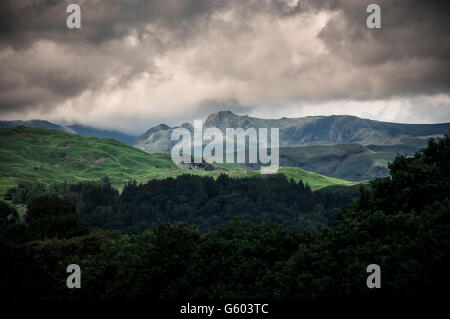 Langdale pikes Stock Photo