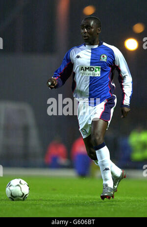 Andy Cole-Blackburn Rovers v Lazio Stock Photo