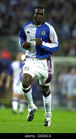 Dwight Yorke-Blackburn Rovers v Lazio Stock Photo