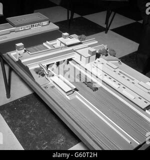 Transport - British Rail - Dr Richard Beeching - 'New Railway Architecture' Exhibition - Building Centre - London Stock Photo