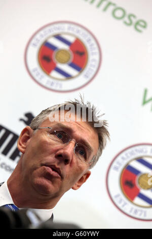 Soccer - Barclays Premier League - Reading Press Conference - Madejski Stadium. Reading FC's New Manager Nigel Adkins during the press conference at the Madejski Stadium, Reading. Stock Photo