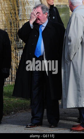 Norman Collier funeral Stock Photo