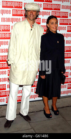 Sir Bob Geldof and his partner Jeanne Marine arriving at the opening of the legendary Marquee at it's new Islington venue in London. The fourth incarnation of the famous live music venue boasts an overall capacity of 1200. Stock Photo