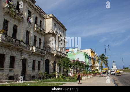 A general view of a street in La Havana Cuba Stock Photo