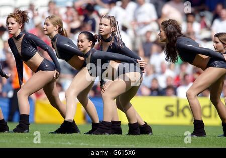 Pre-match entertainment ahead of the FA Premiership match between Fulham and Bolton Wanderers at Loftus Road, London. Stock Photo