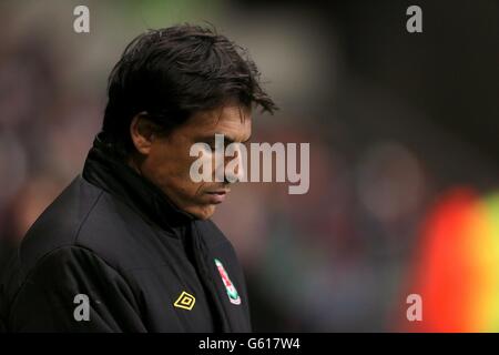 Soccer - 2014 World Cup Qualifier - Group A - Wales v Croatia - Liberty Stadium Stock Photo
