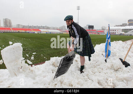 Soccer - 2014 World Cup Qualifier - Group A - Serbia v Scotland - Karadorde Stadium Stock Photo