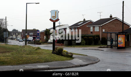 Town sign for Jaywick in Essex, one of the UK's poorest towns Stock ...
