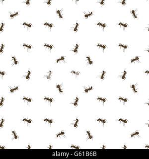 Ant Isolated on White Background. Stock Vector