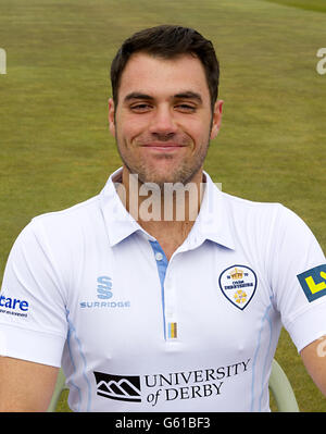 Cricket - Derbyshire CCC 2013 Photocall - County Ground Stock Photo